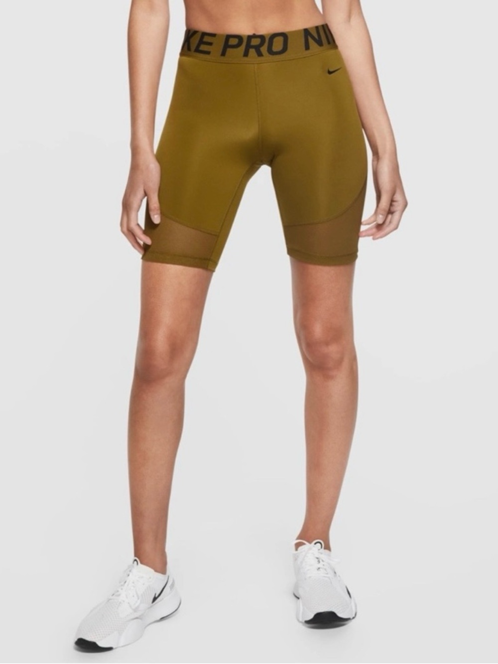 Nike Pro Womens 8" High Rise Compression Shorts Sz S